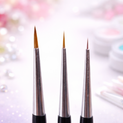 Premium nail art brushes Detailers - set of 3pcs