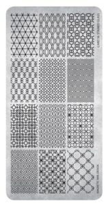 Stamping plate nr 16 Stained Glass