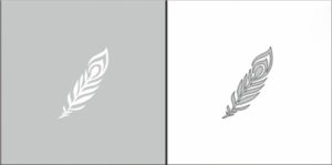 Airnails Airbrush stencil nr 33 -feather slim