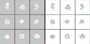 Airnails Airbrush Stencil Floral 1 collection 9pcs