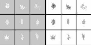 Airnails Airbrush Stencil Floral 2 collection