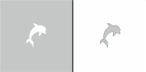 Airnails Airbrush stencil  nr 57 dolphin