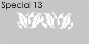 Airnails Airbrush stencil special leaf pattern 3pcs