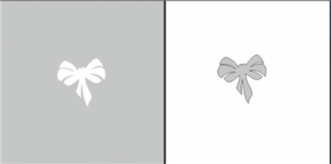 Airnails Airbrush Stencil a cute bow 6pcs