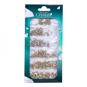 Awesome Crystals By Magnetic T. Ice AB 6 sizes x 288 pcs