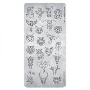 Stamping plate Geometric Animals