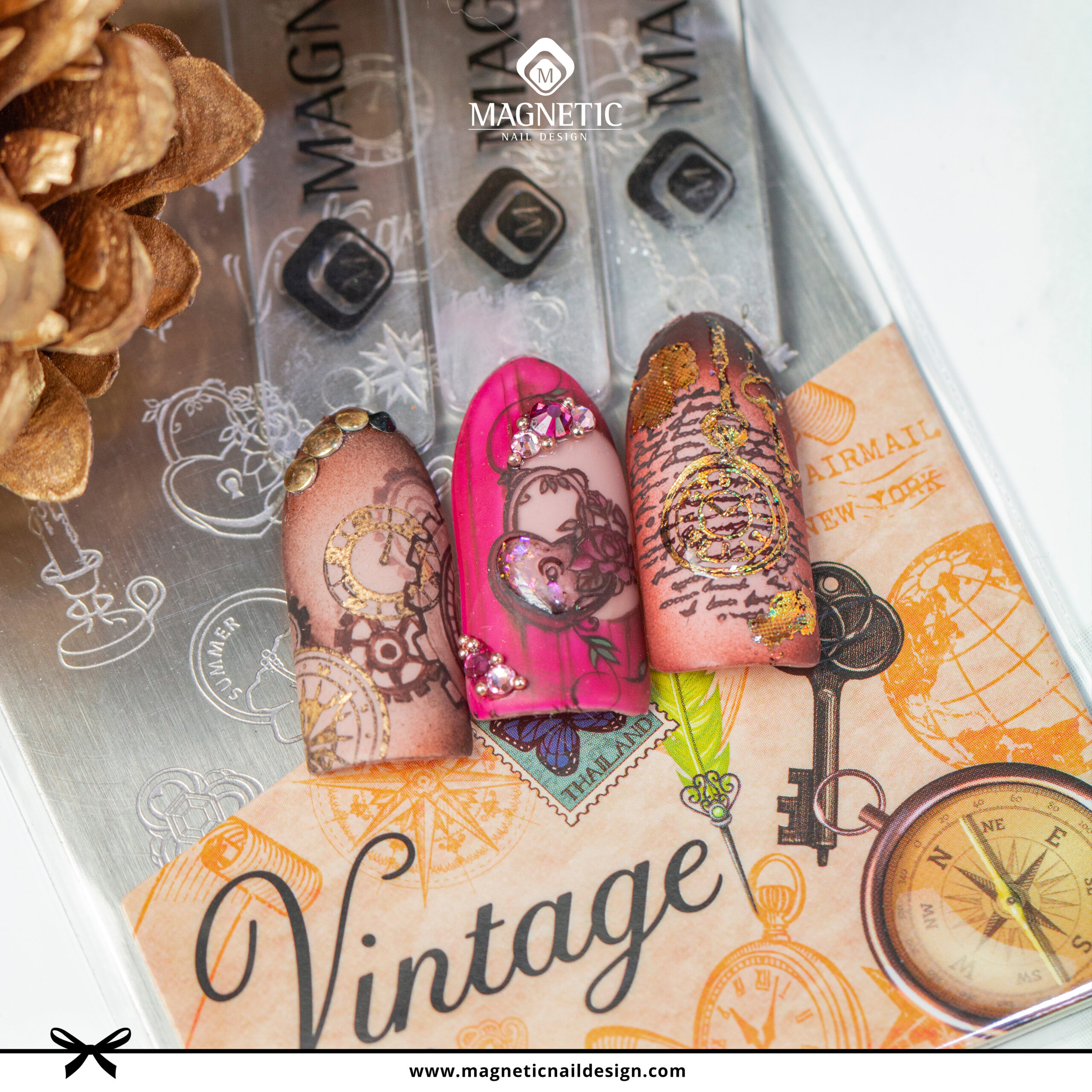 Stamping plate Vintage plate nr 42