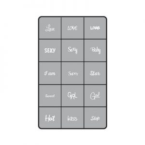 Airnails Airbrush stencils trendy collection - words