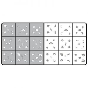 Airbrush stencils Dance of flowers