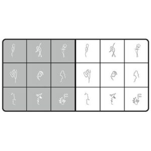 Airbrush Masking Stencils Silhouettes 9pcs