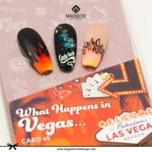 Stamping Plate What happens in Vegas Card 49