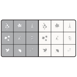 Airbrush Airnails Stencil Stickers Autumn City Collection