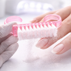 Small Nail Dust Brush Pink