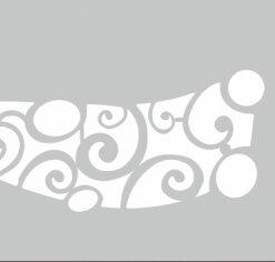 Airbrush masking stencil special curly tribal maori 3pcs (design nr3)