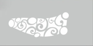 Airbrush masking stencil special curly tribal maori 3pcs (design nr3)