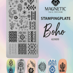 Stamping plate Boho style