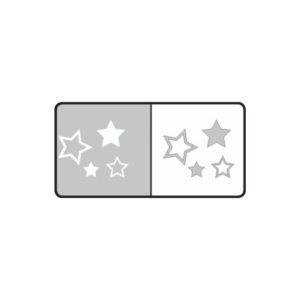 Airbrush AirNails stencil 2 Stars  6pcs masking