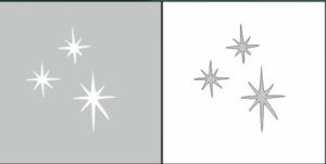 Airbrush AirNails Twinkle Stars 6pcs stencil masking