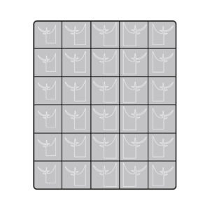 Airbrush AirNails stencil Fancy Samurai French Large set 30pcs