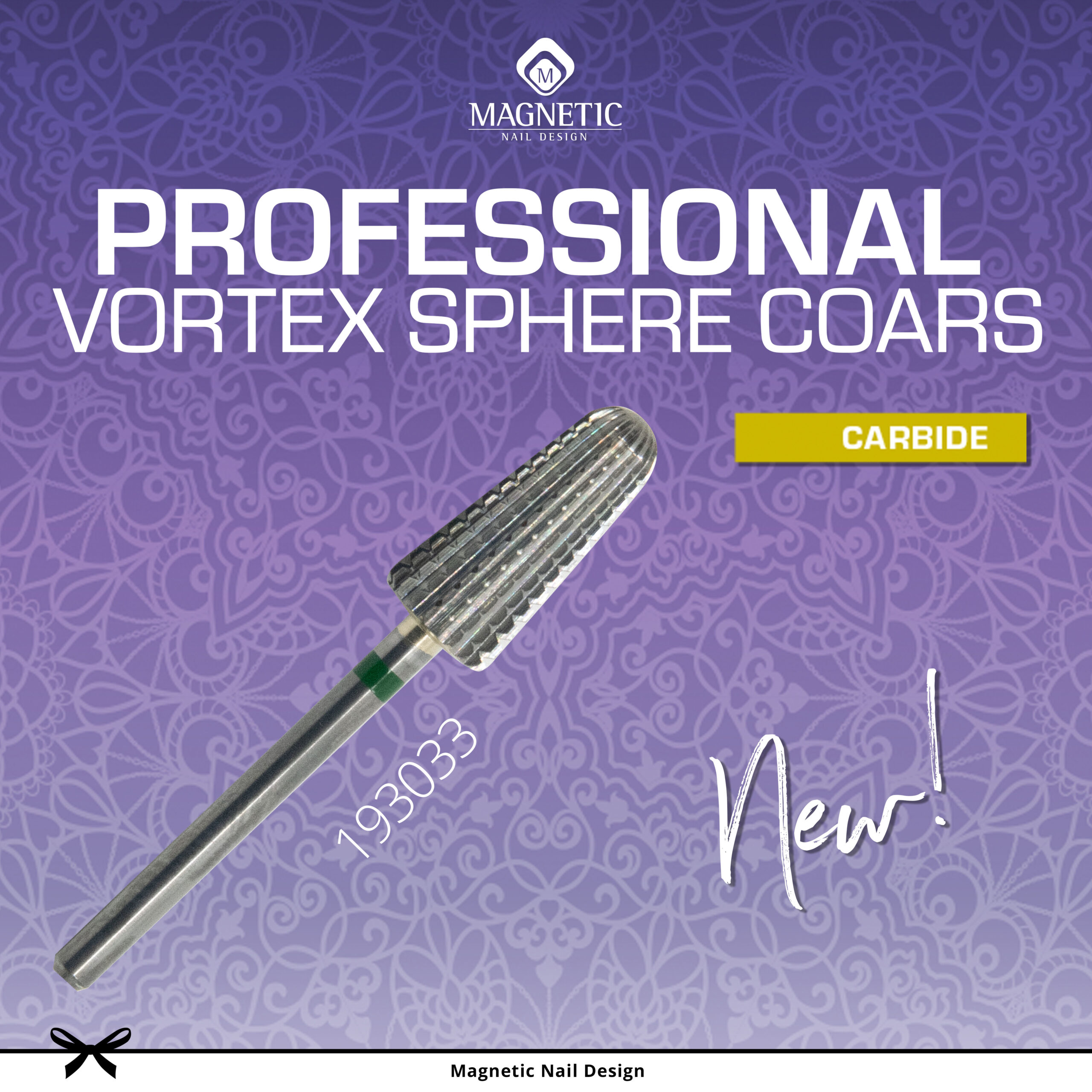 Vortex Sphere Corse Carbide Bit for BIAB and Gel nails removals