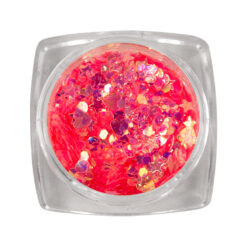 Nail Art Inlay Glitters Neon Hot Pink