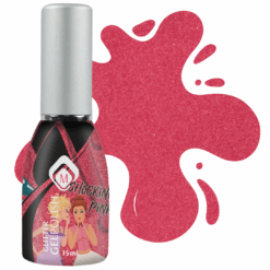 Gelpolish Shocking Pink Glitter 15ml TPO free