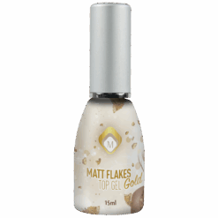 Matte Top Coat Gold Flakes 15ml