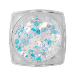 Nail Art Inlay Glitters Clear Green - Blue