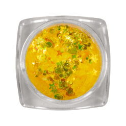 Nail Art Inlay Neon Glitter Yellow