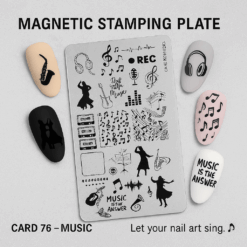 Stamping plate Music nr.76