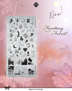 Stamping Plate Fantasy Forest nr 70