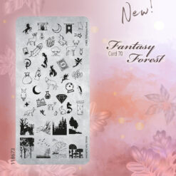 Stamping Plate Fantasy Forest nr 70
