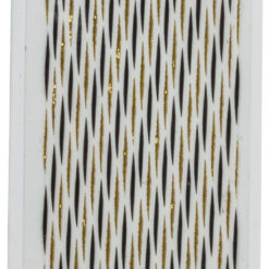 Fashion sticker black&gold lines
