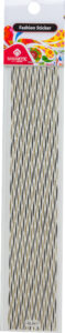 Fashion sticker black&gold lines